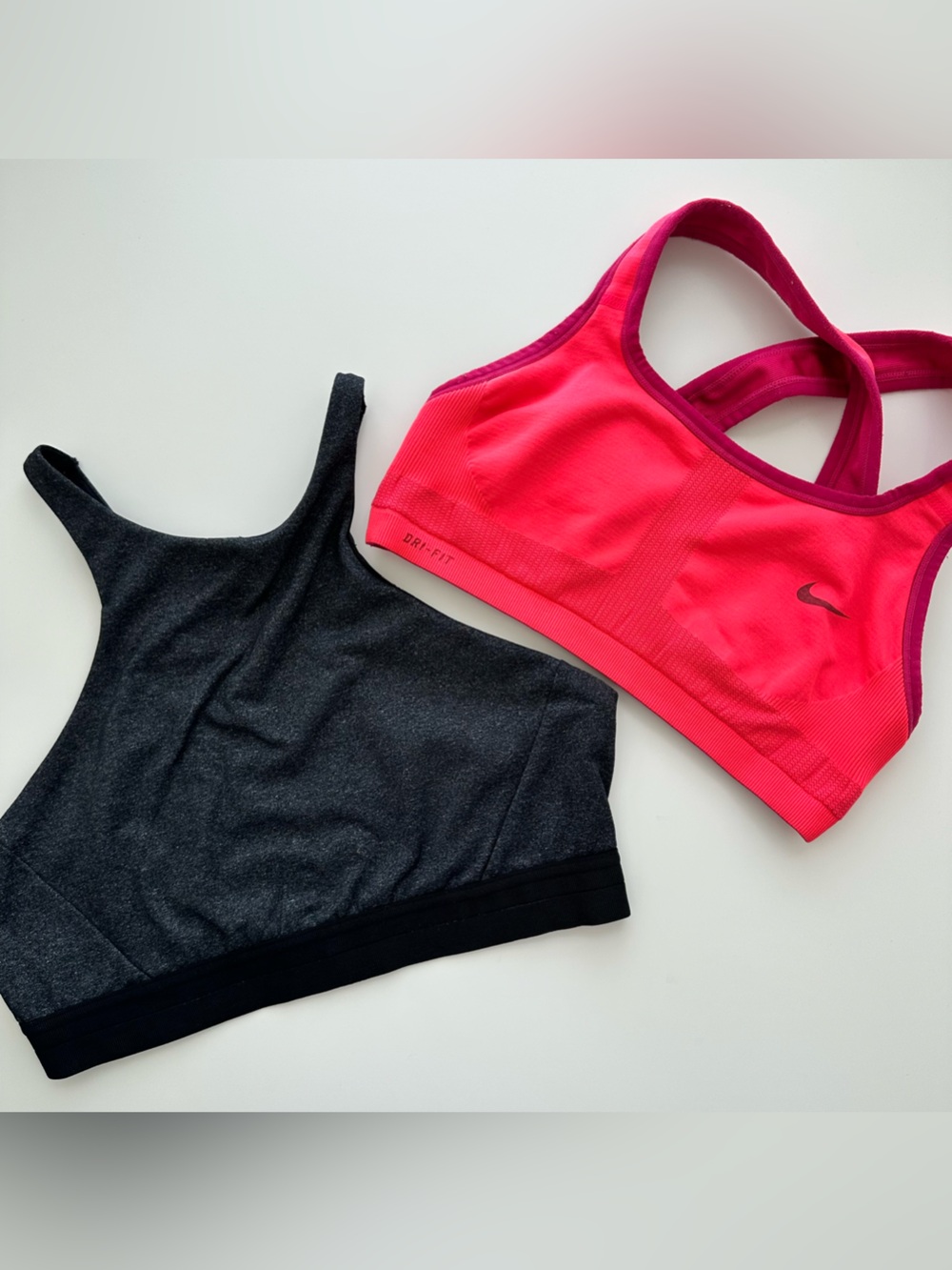 Nike reversible pink and Neiman Marcus sports bra lot- S/M